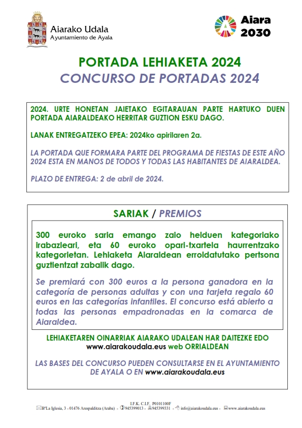 CONCURSO DE PORTADAS 2024